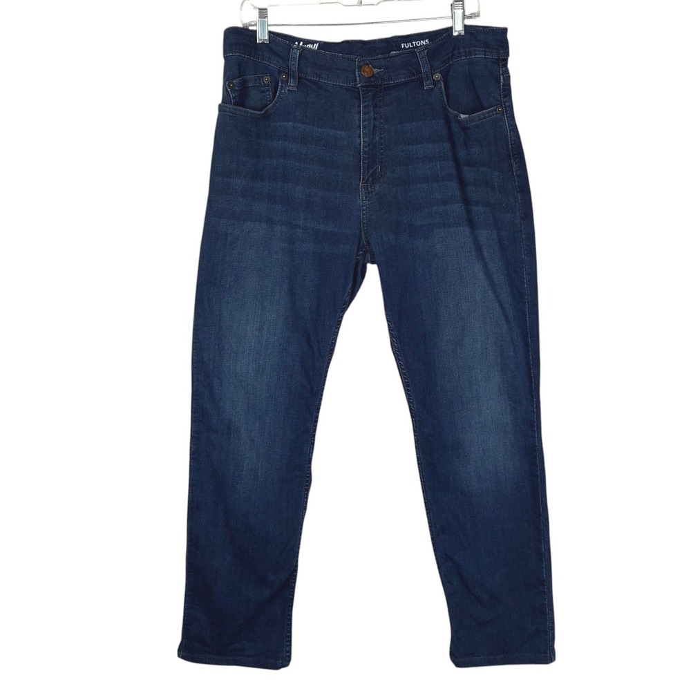 Mugsy Mens Fultons Jeans Size 38x30 Blue Dark Wash Denim